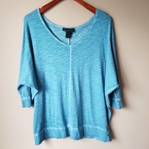 Lane Bryant | 3/4 Dolmen Sleeve V Neck Top